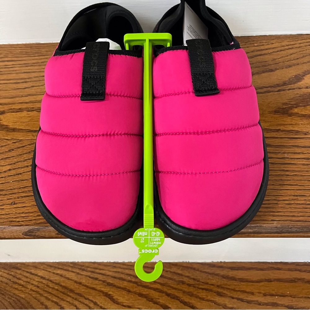 Crocs Classic Puff Moc Dragon Fruit Multi Men’s 9 NWT